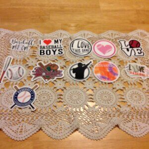 Baseball Mom stickers, new items